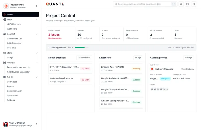 Quanti App Interface