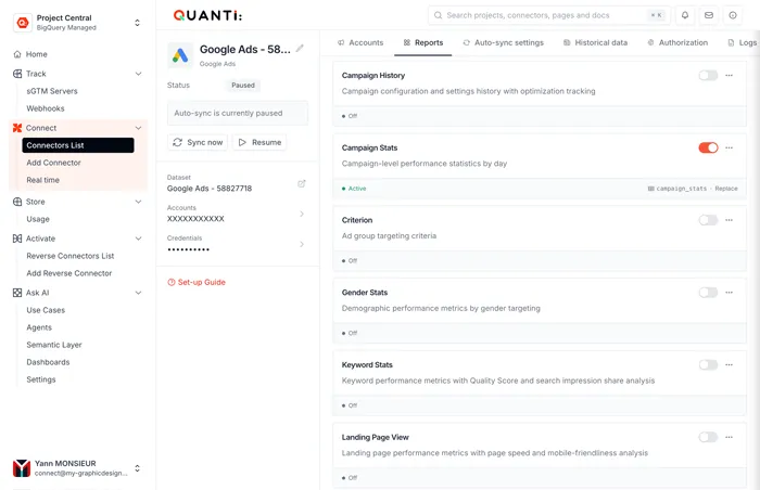 Quanti App Interface