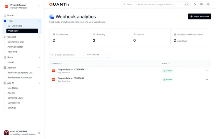 Quanti App Interface