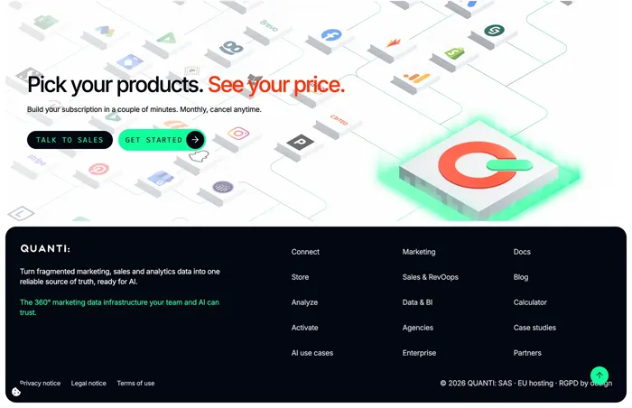 Quanti.io website